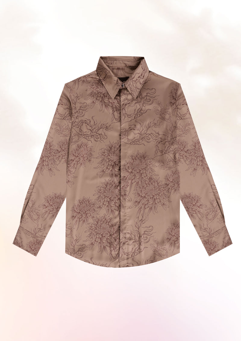Mocha mousse Chrysanthemum Shirt
