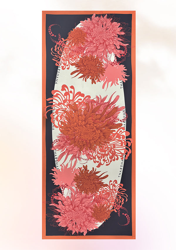 Chrysanthemum Blaze Shawl