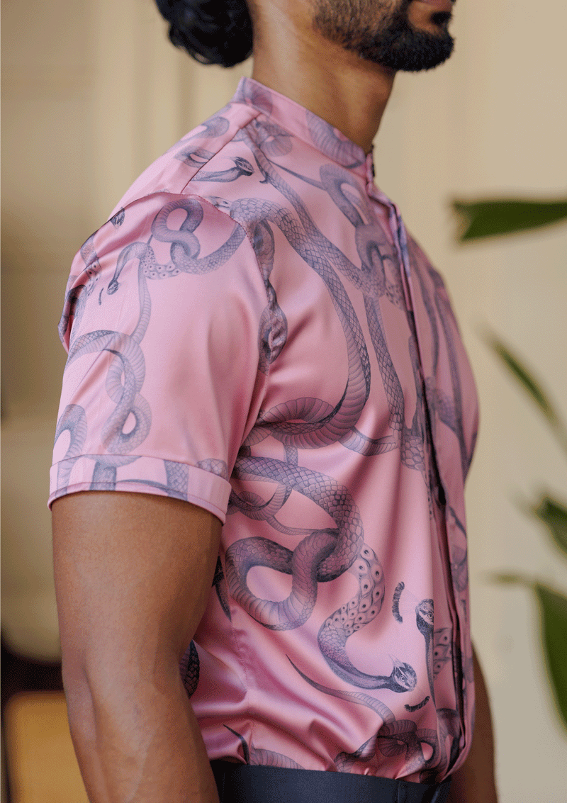 Pink Mono Serpent Shirt