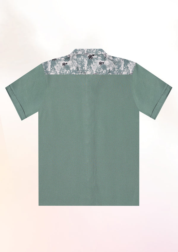 Mint Grove Resort Collar Shirt