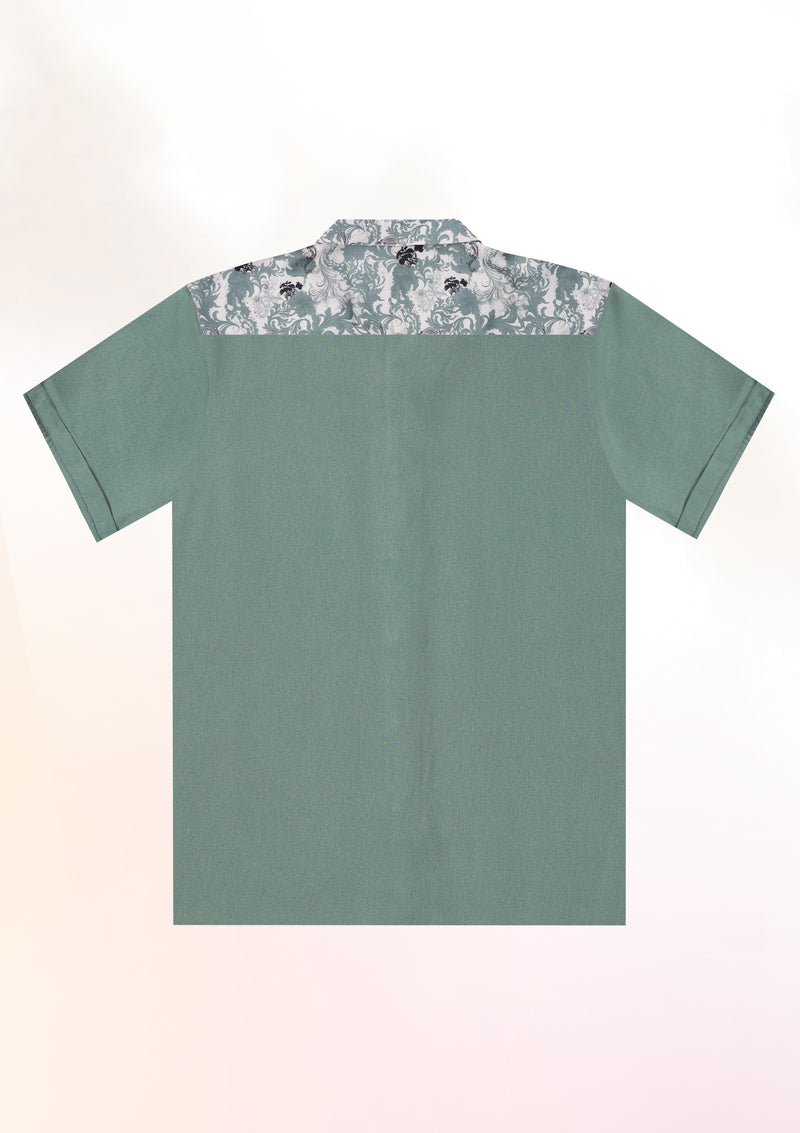 Mint Grove Resort Collar Shirt