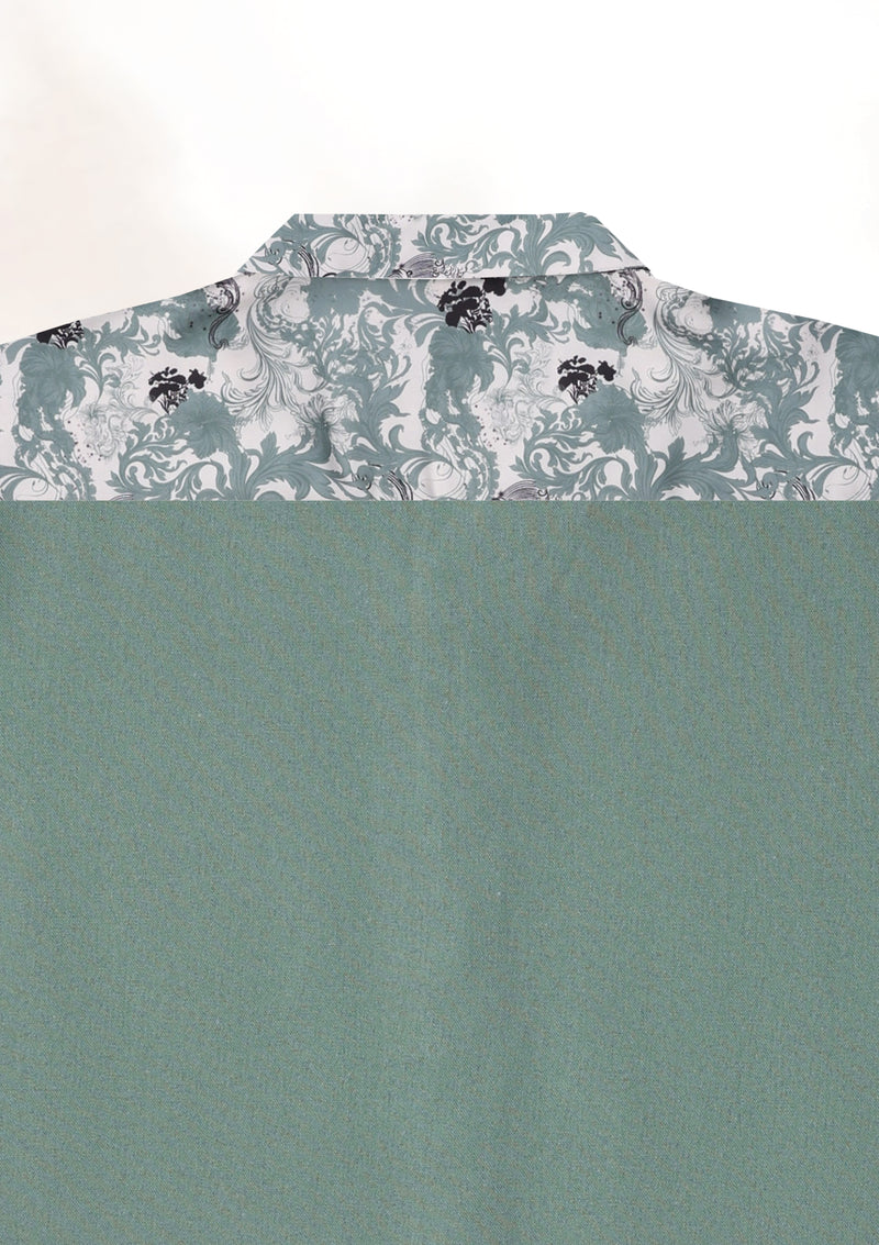 Mint Grove Resort Collar Shirt