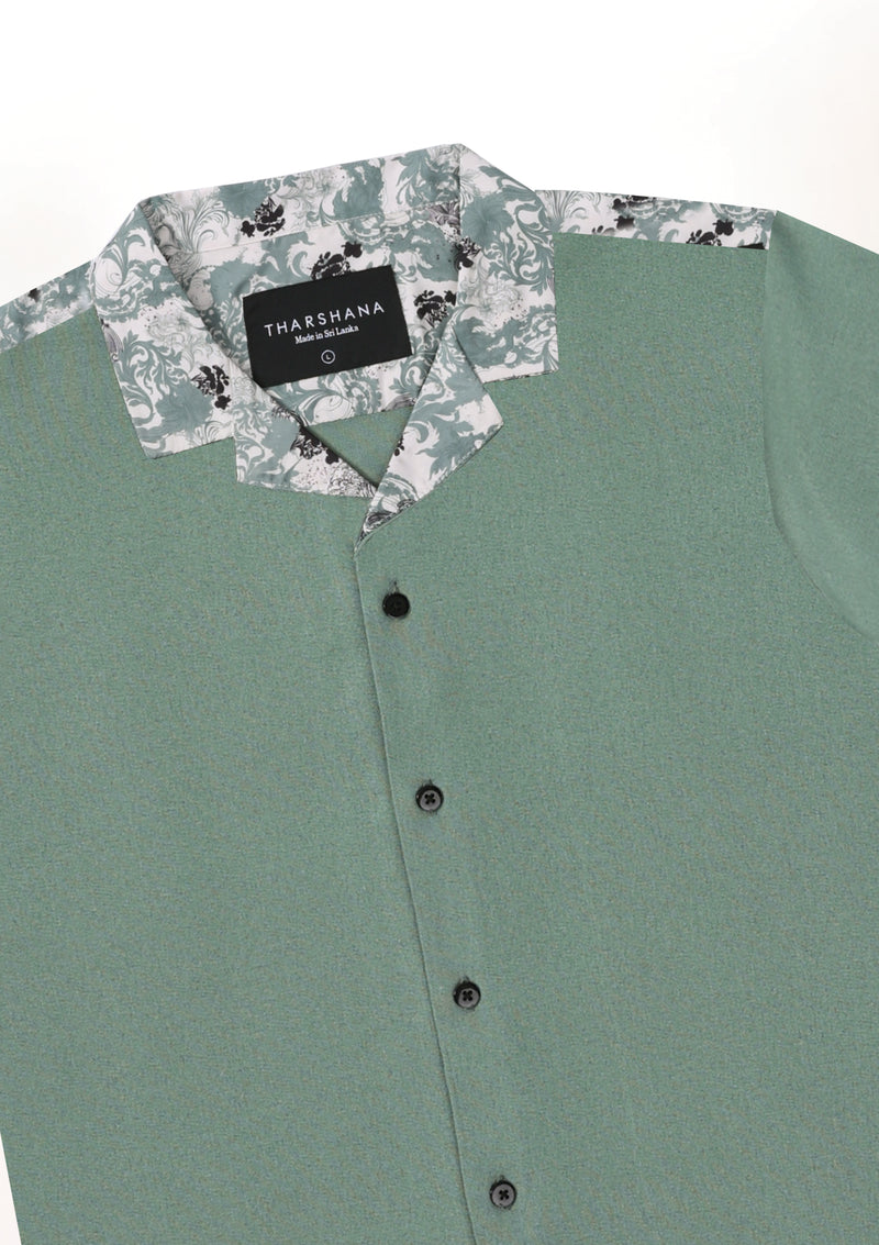 Mint Grove Resort Collar Shirt