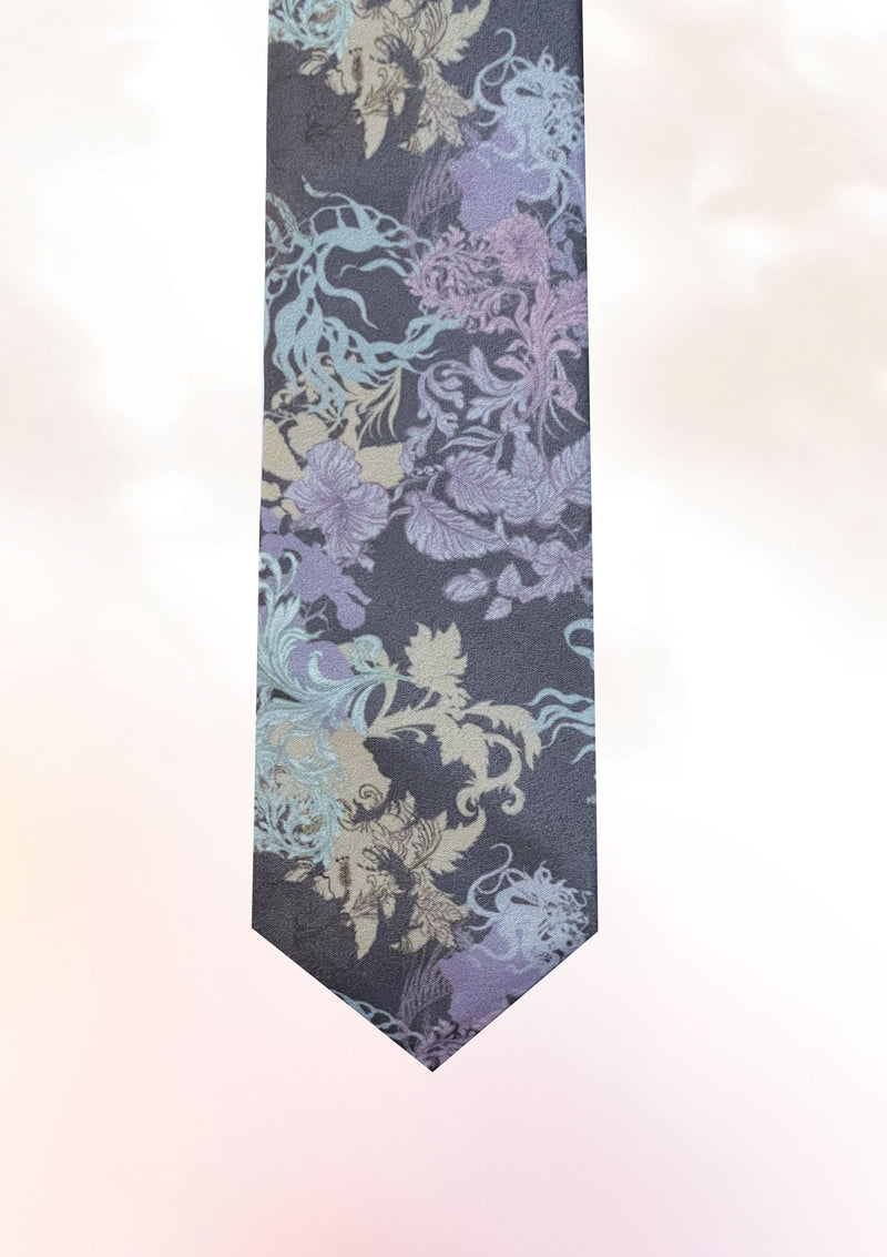 Hibiscus Garden Tie & Pocket Square