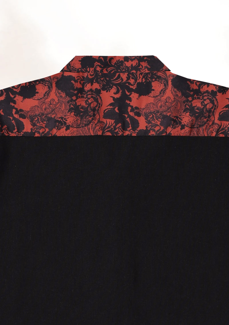 Black Rust Resort Collar Shirt