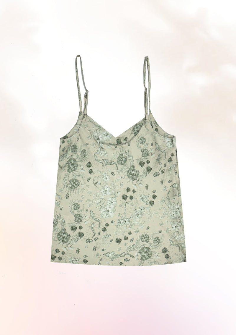 Green Sea Garden Cami Top