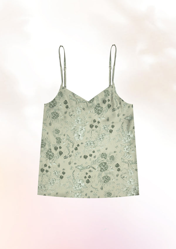 Green Sea Garden Cami Top