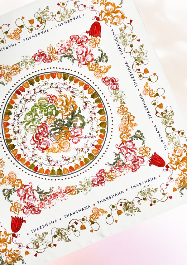Petal Mandala of Serendib Scarf