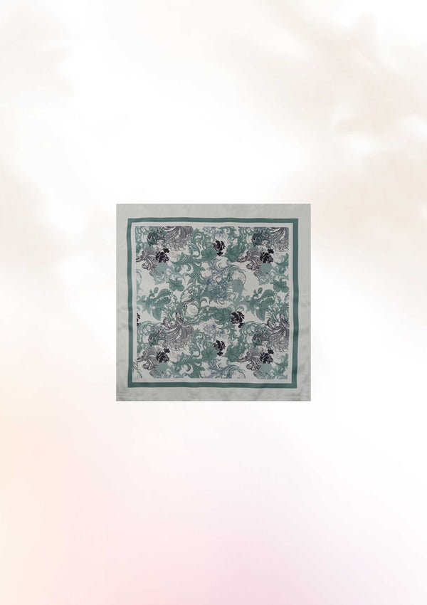 Ocean Blue Hibiscus Pocket Square