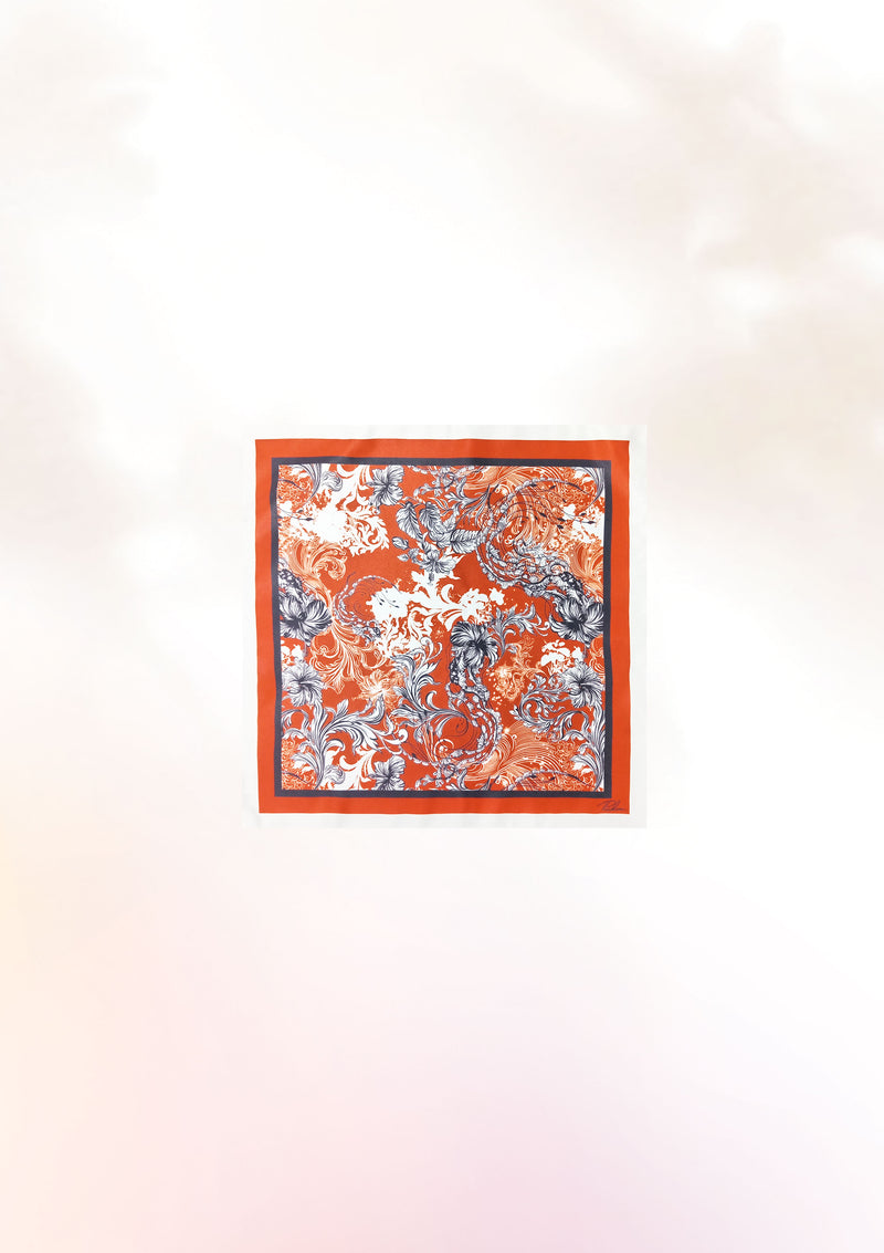 Hibiscus jellyfish Pocket Square