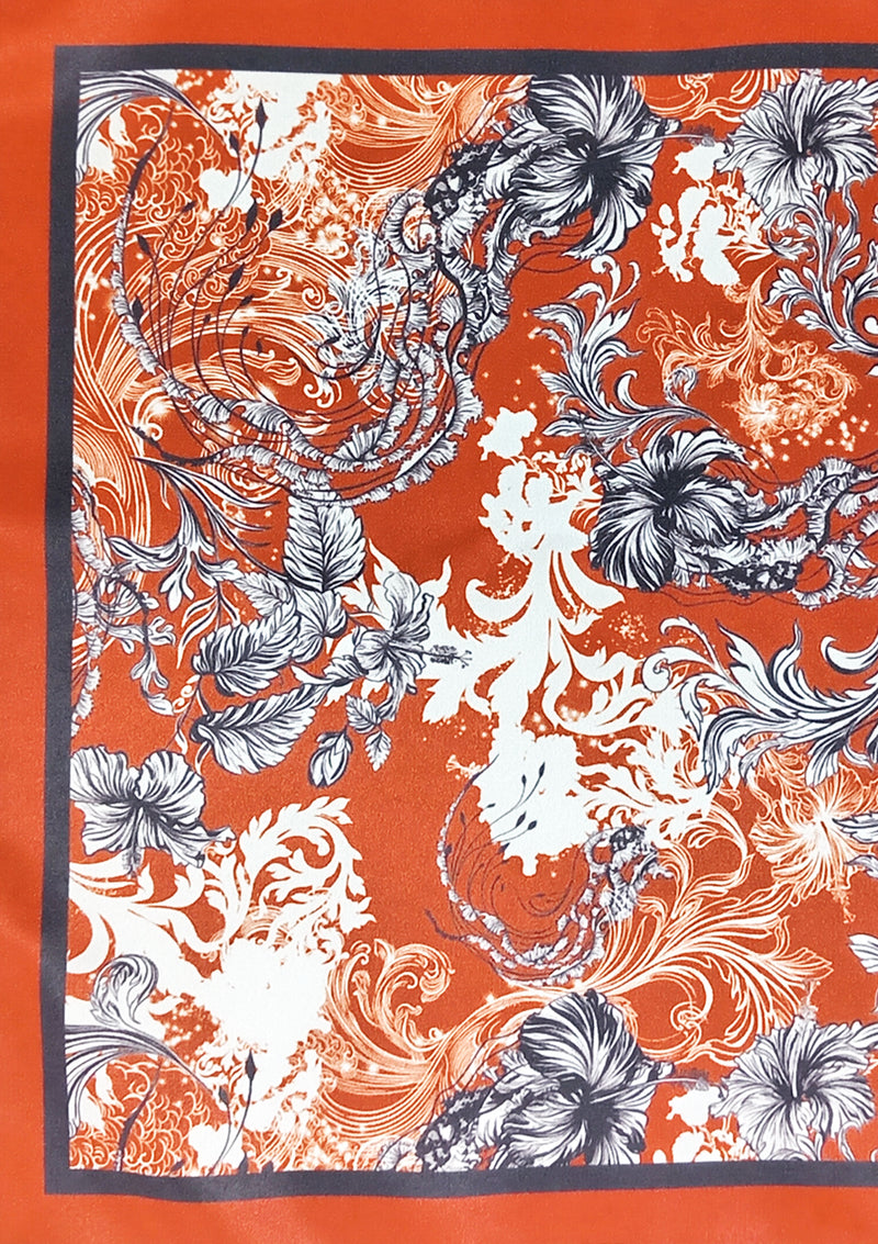 Hibiscus jellyfish Pocket Square