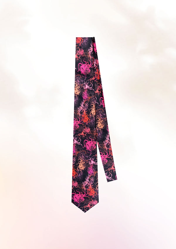 Abstract Chrysanthemum Octopus Tie