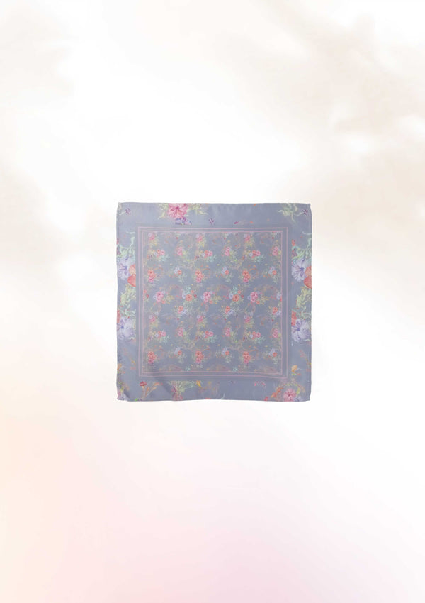 Lavender Sea Garden Pocket Square