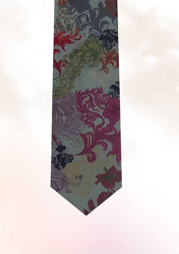 Hibiscus Jellyfish Fuchsia  Tie