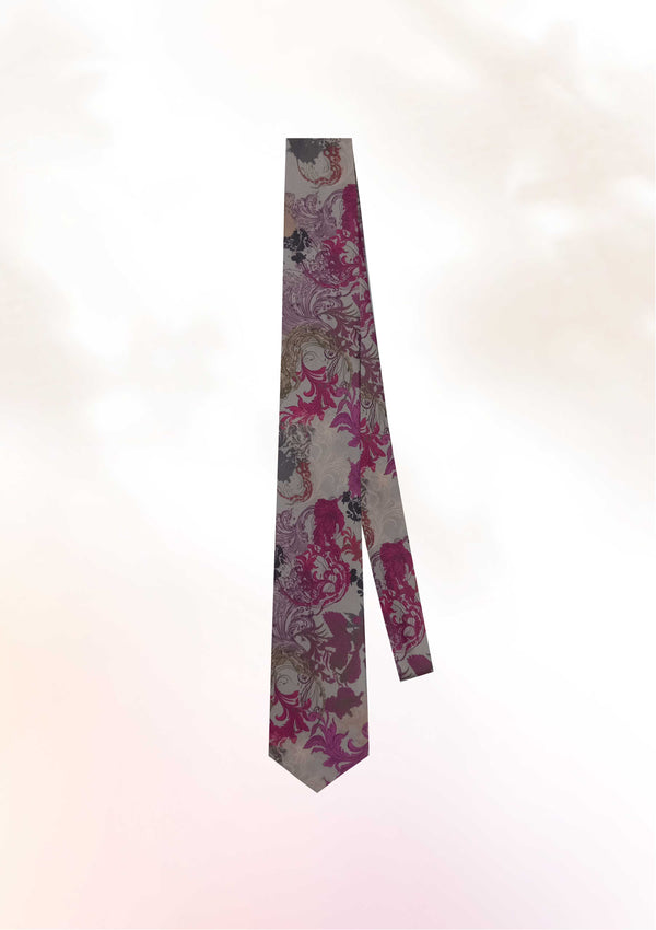 Hibiscus Jellyfish Fuchsia  Tie