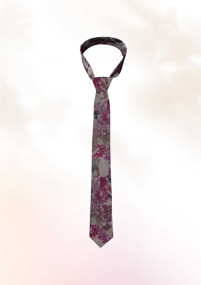 Hibiscus Jellyfish Fuchsia  Tie