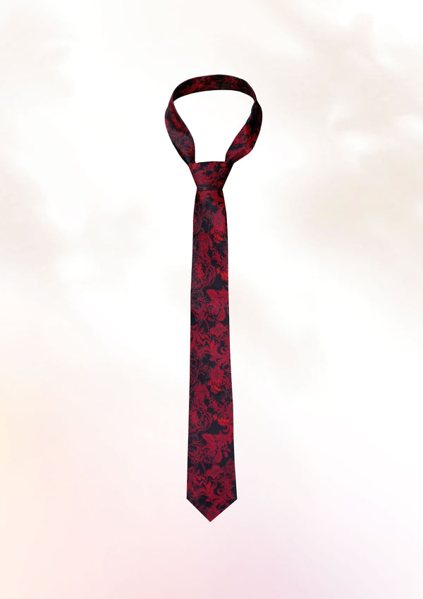 Crimson Hibuscus Tie