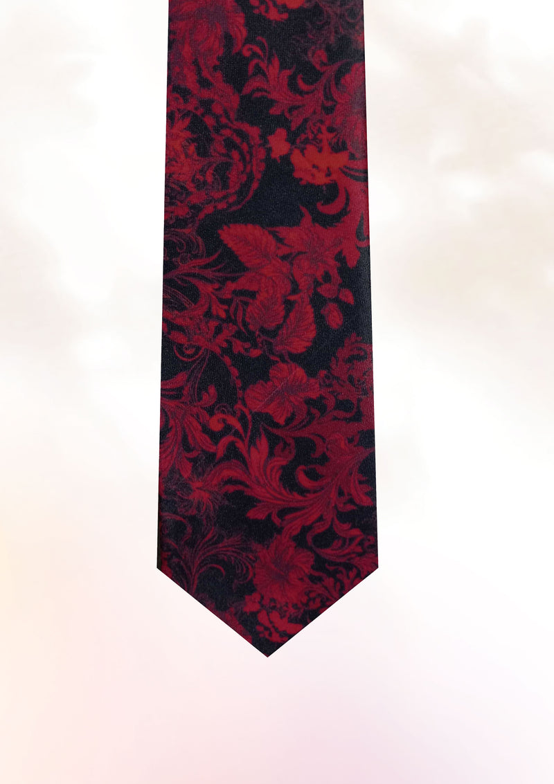 Crimson Hibuscus Tie