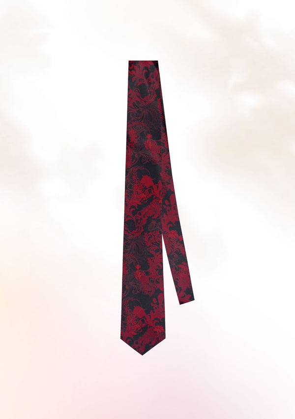 Crimson Hibuscus Tie