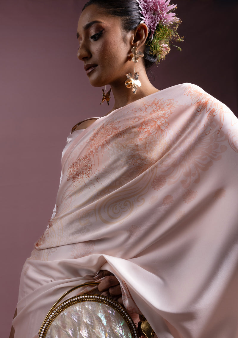 chrysanthemum Saree