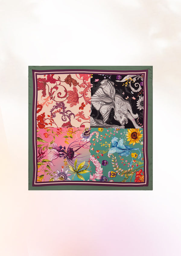 Mythic Garden Scroll Scarf