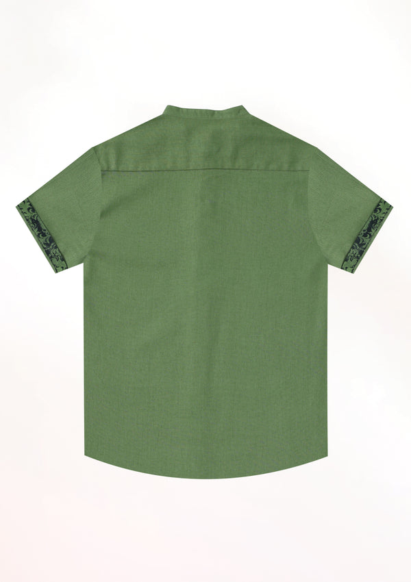 Army Green Contrast Cuff