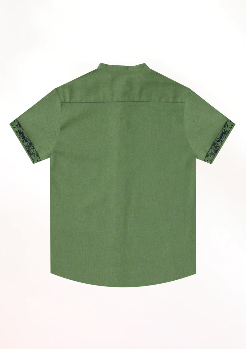 Army Green Contrast Cuff