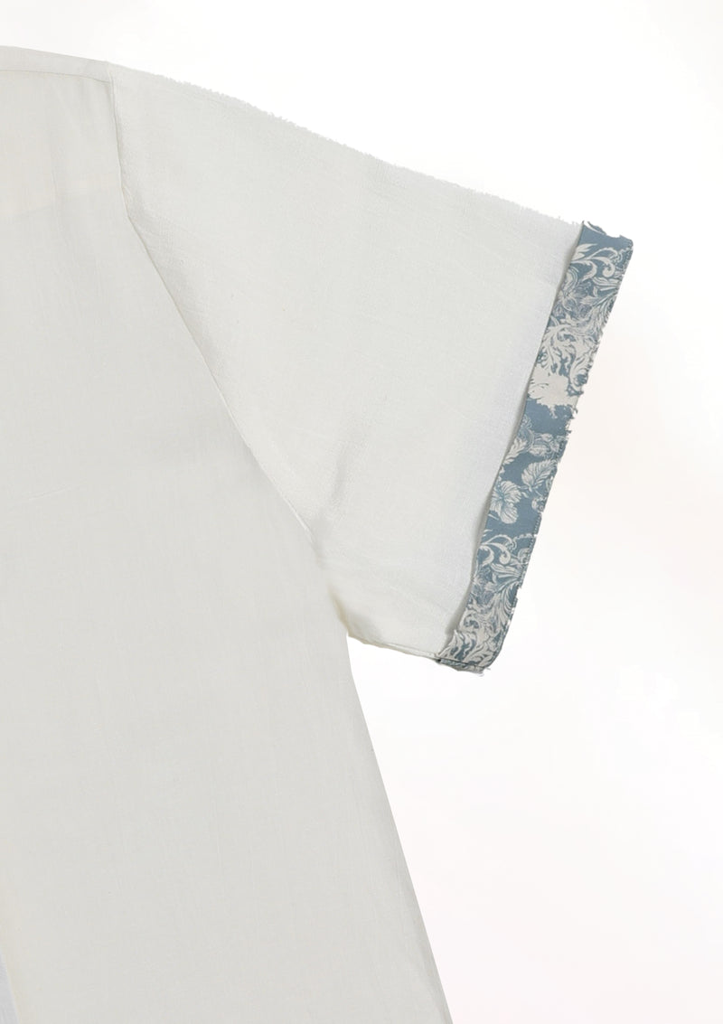 Serene White Contrast Cuff