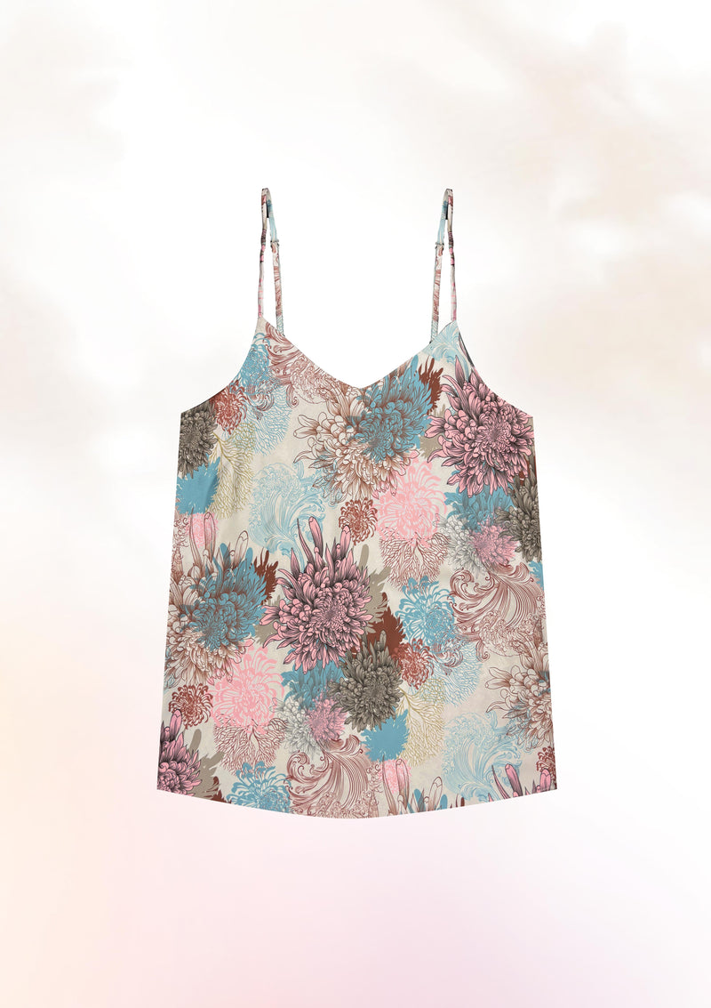 Pastel Chrysanthemum Cami Top
