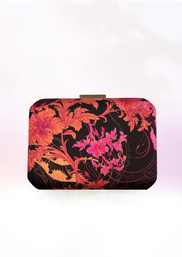 Dual-Shade Hibiscus Clutch