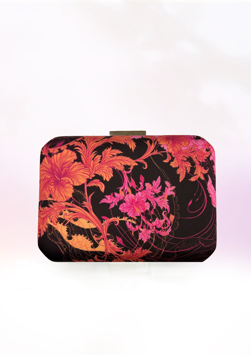 Dual-Shade Hibiscus Clutch