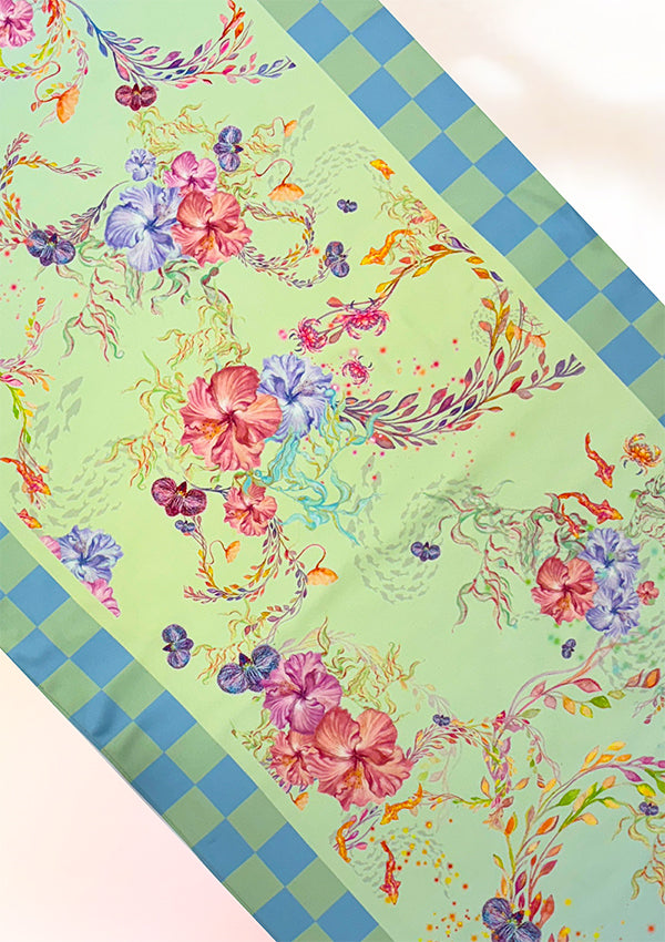 Hibiscus Mosaic Shawl