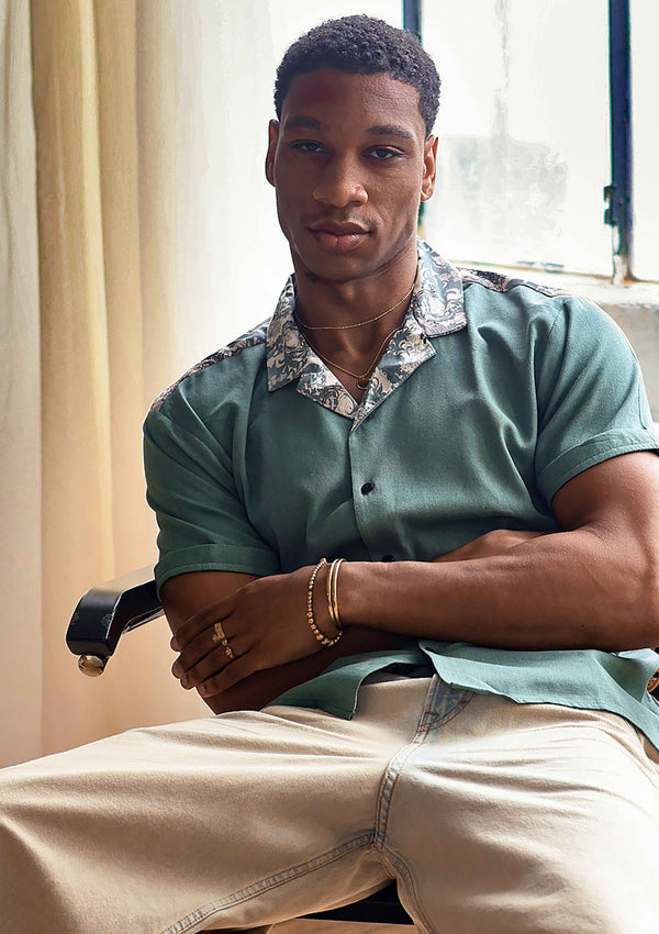 Mint Grove Resort Collar Shirt