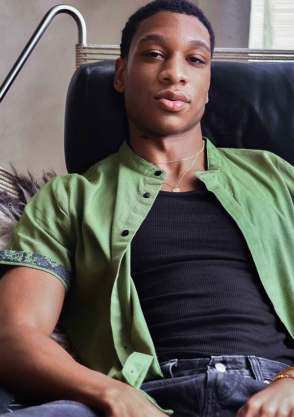 Army Green Contrast Cuff