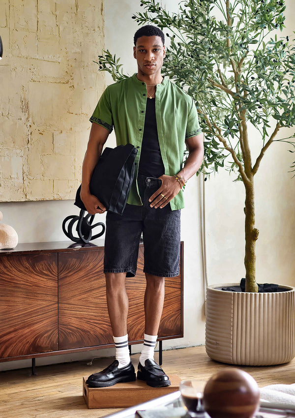 Army Green Contrast Cuff