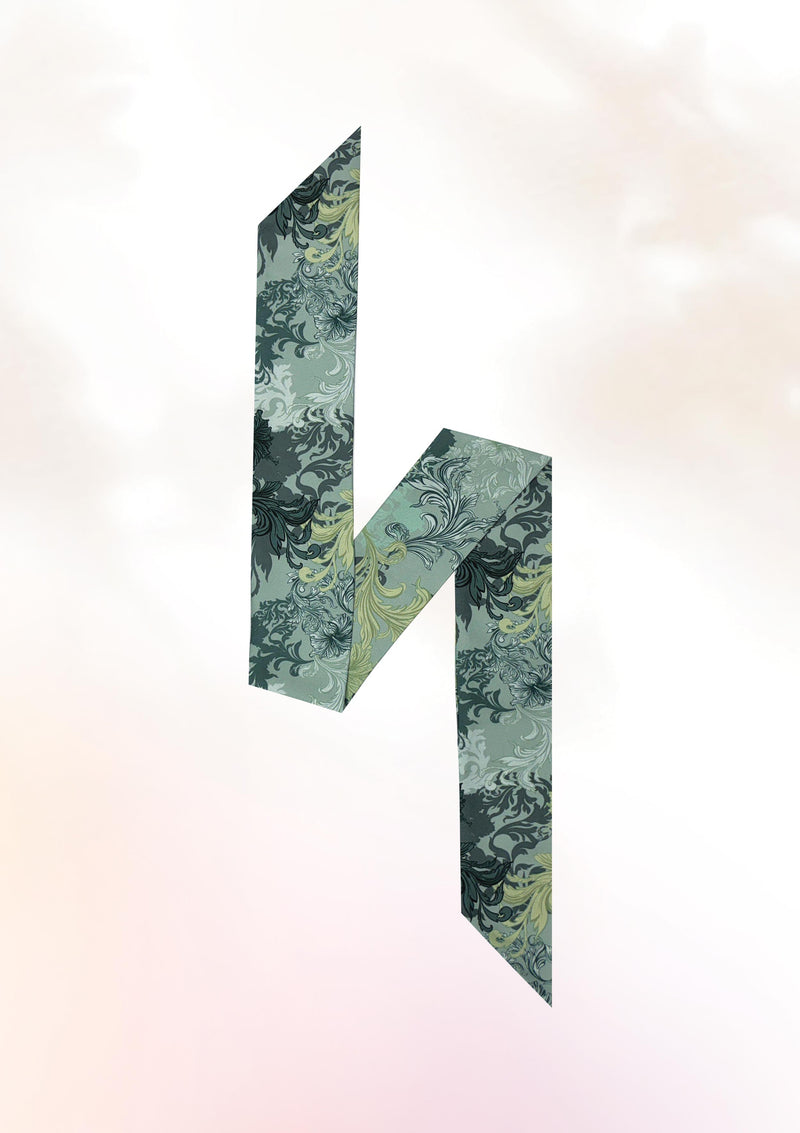 Vintage Baroque Twilly Scarf