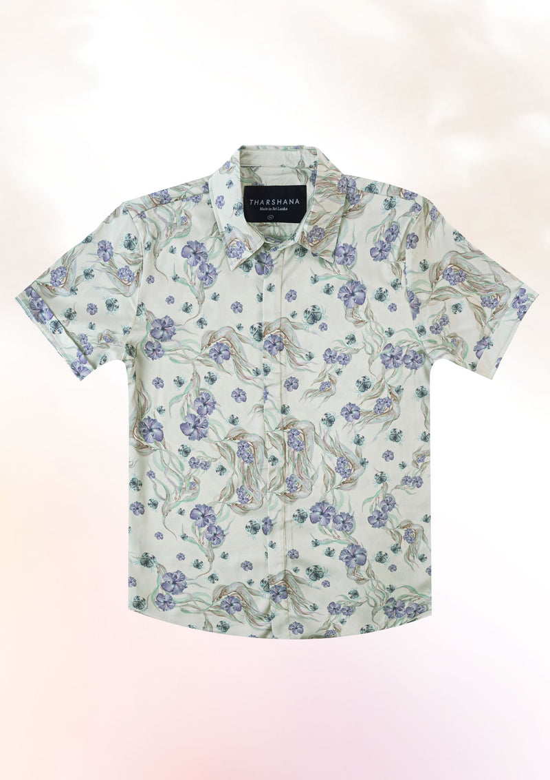 Purple Hibiscus crab Shirt