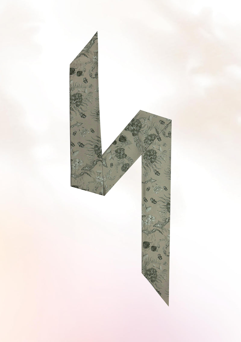 Green Sea Garden Twilly Scarf