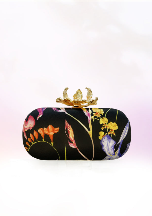 Gold Iris Garden Clutch