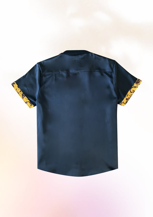 Gold Contrast Cuff Shirt