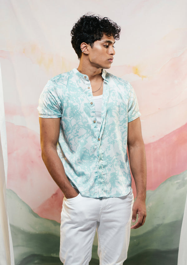 Mint Green Forest Shirt